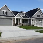 street view of modern housing development