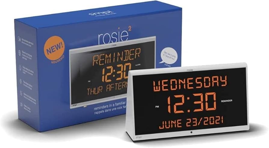 senior adult assistive devices: reminder alarm clock