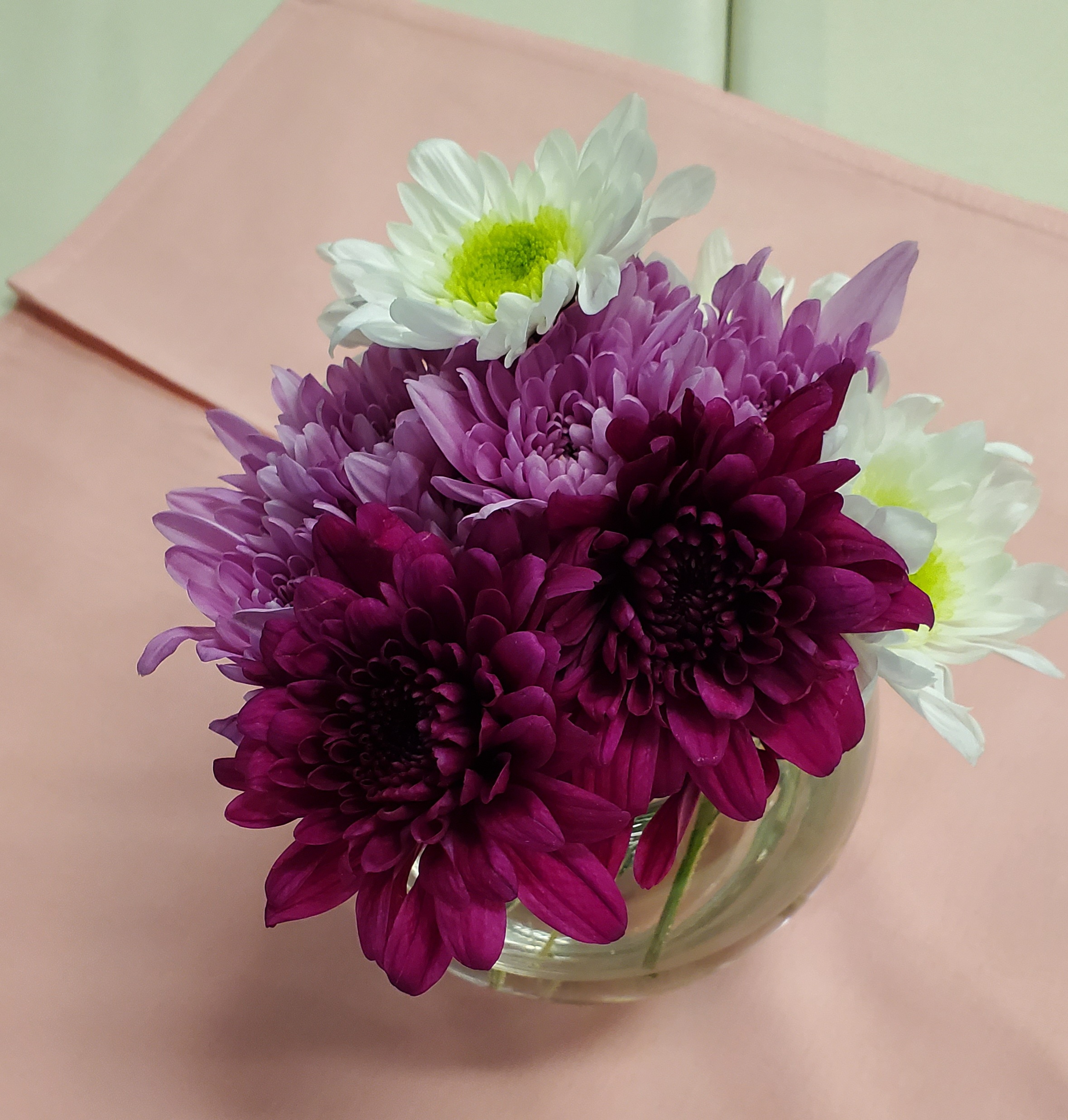 Vase of fresh flowers