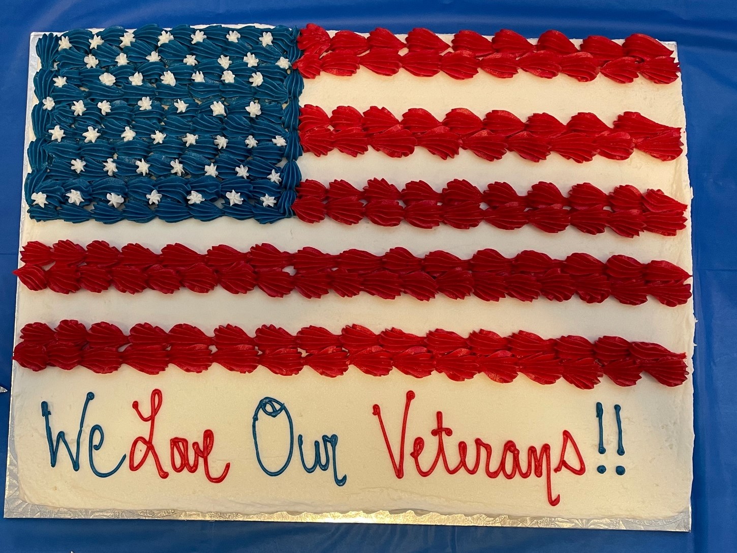 Patriotic Veterans cake