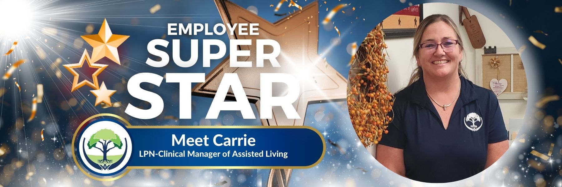 Employee Superstar Carrie, LPN, Clinical Manager of Assisted Living