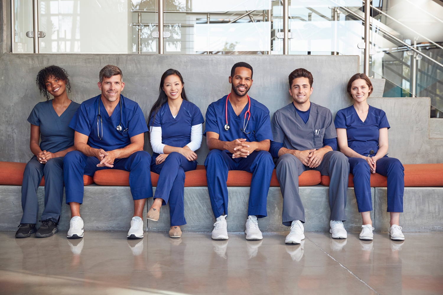 Small group of medical professionals