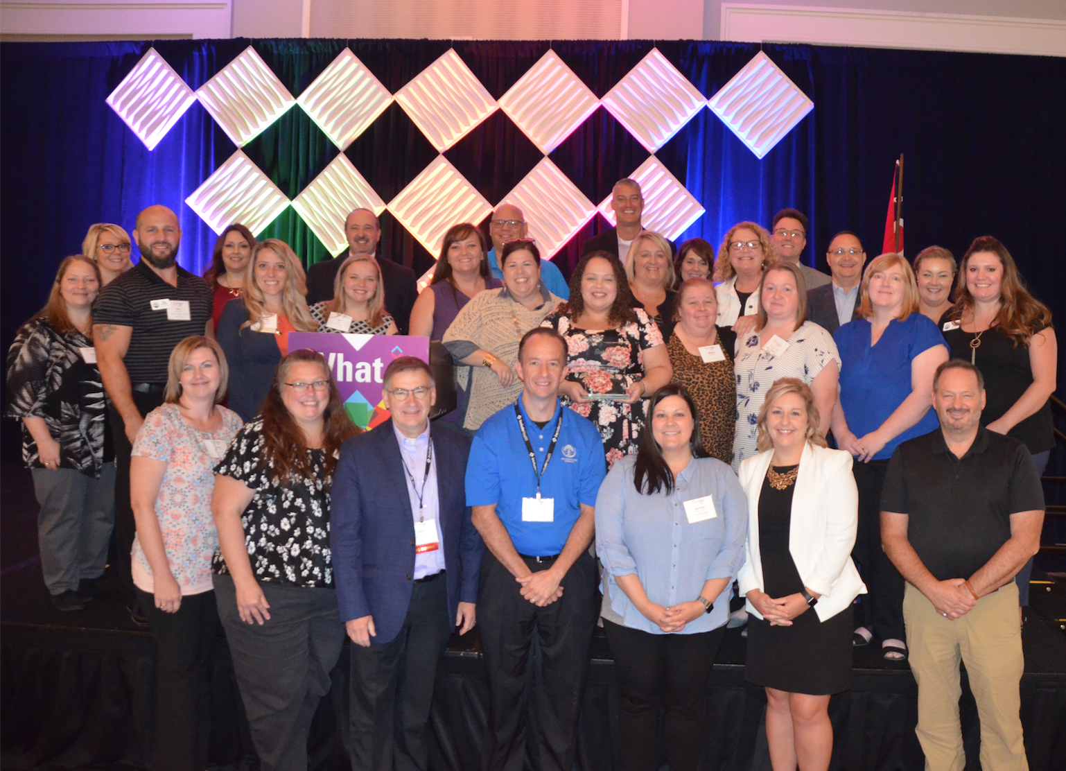 Group of team members receive workplace award at LeadingAge Ohio